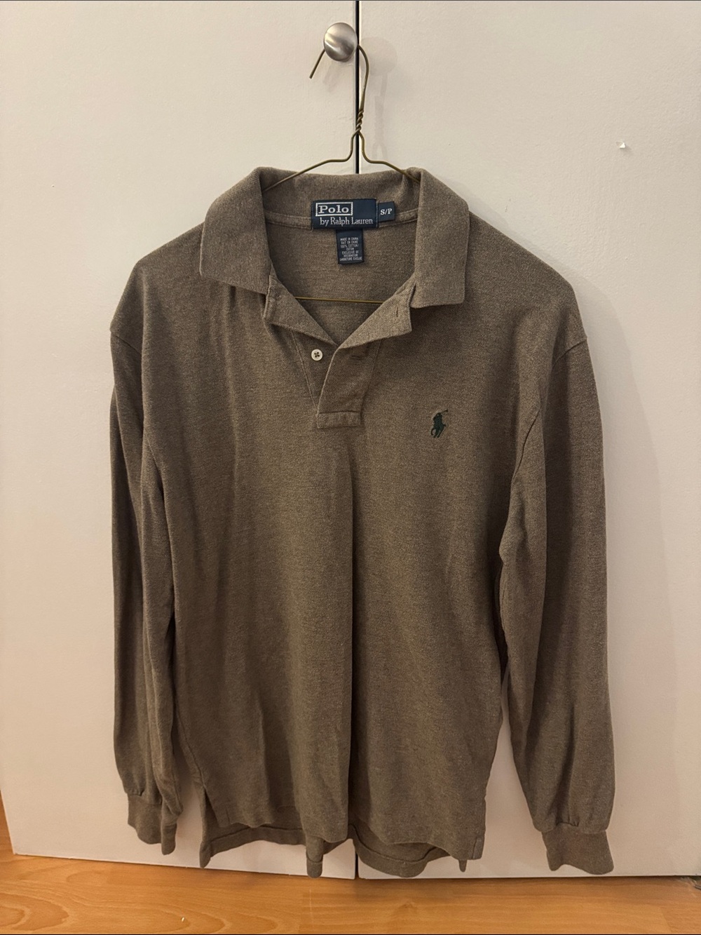 Polo by Ralph Lauren Long Sleeve Polo - Olive Brown